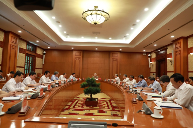 Ban Chỉ đạo họp dưới sự chủ trì của Tổng Bí thư Nguyễn Phú Trọng.