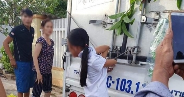Công an vào cuộc điều tra vụ bé gái 12 tuổi bị cột chân, trói tay vào thùng xe tải ở Quảng Bình?