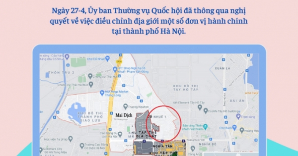 Infographic: Các khu vực của Hà Nội vừa được điều chỉnh địa giới hành chính
