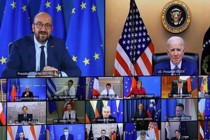 Hội nghị trực tuyến Mỹ - EU.