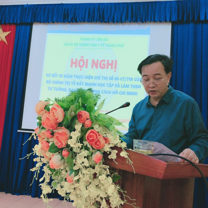 Ông Nguyễn Trường Giang - Giám đốc Trung tâm y tế TP Yên Bái. Ảnh: TTYT TP Yên Bái