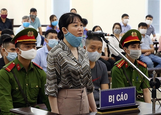 Bị cáo Nguyễn Bảo Ngọc tại phiên tòa (Ảnh TTXVN)