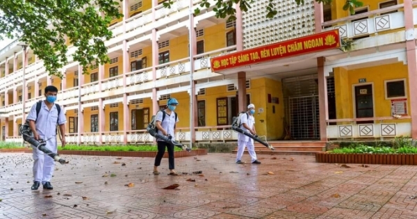 Nghệ An: Học sinh toàn thị xã Hoàng Mai nghỉ học, xác đinh 72 F1 sau một ca dương tính với SARS-CoV-2
