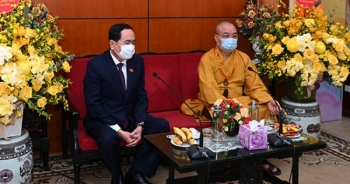 Phó Chủ tịch Quốc hội Trần Thanh Mẫn thăm Giáo hội Phật giáo Việt Nam nhân mùa Phật đản