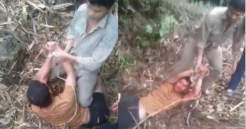 Video Clip: Người đàn ông bị đánh đập dã man rồi trói tay lôi đi