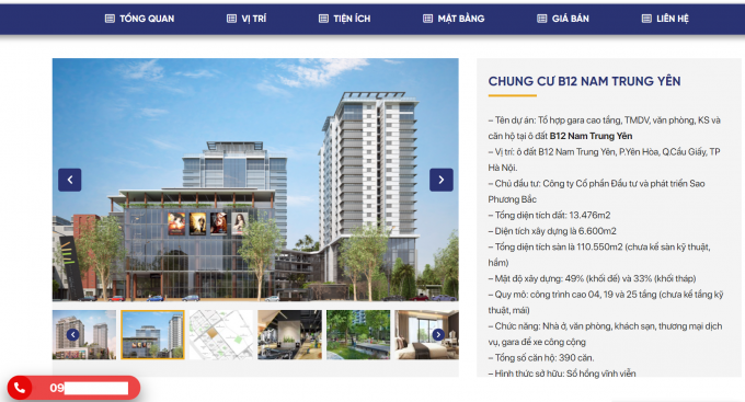 Thông tin về Dự án Chung cư B12 Nam Trung Yên được nhiều trang web giới thiệu đầy đủ.
