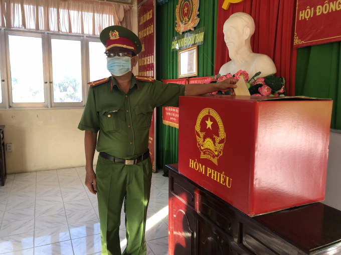 Công an huyện Châu Thành, tỉnh Hậu Giang thực hiện quyền bầu cử