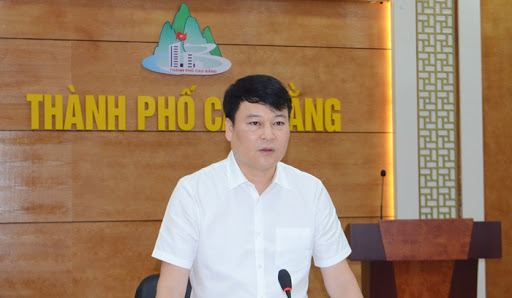 Ông Nguyễn Quốc Trung, Chủ tịch Ủy ban Bầu cử - Chủ tịch UBND Thành phố Cao Bằng.