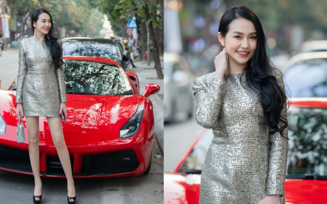 Hương Baby lái siêu xe 17 tỷ đồng đi event