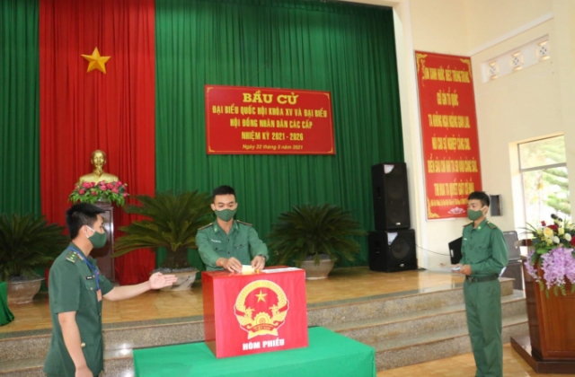 Bộ đội Biên phòng khu vực biên giới tỉnh Đắk Nông bầu cử sớm
