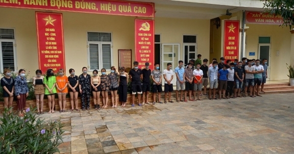 Thanh Hoá: Tạm giữ 6 đối tượng trong vụ sử dụng ma tuý tập thể tại huyện Triệu Sơn