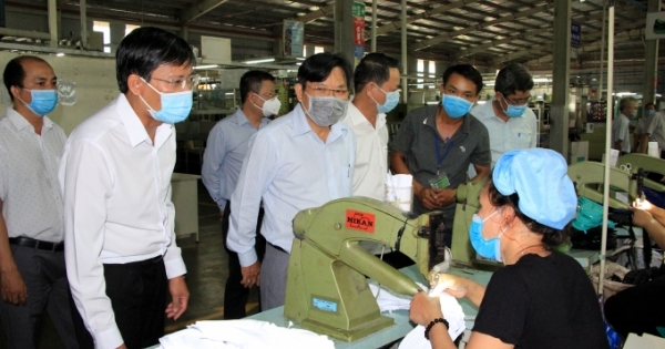 Bình Thuận: Kiểm tra công tác phòng, chống dịch Covid-19 tại Khu công nghiệp Hàm Kiệm II