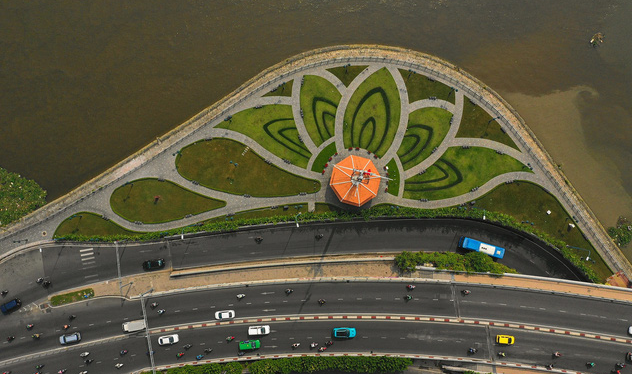 Công viên bến Bạch Đằng - TP Hồ Chí Minh. Ảnh: Dân trí