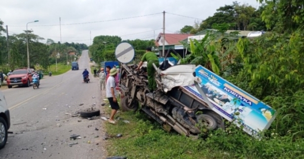 Quảng Ninh: Giải cứu tài xế xe tải bị thương, mắc kẹt trong cabin