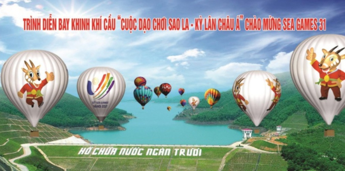 Lễ khai mạc chính thức bay khinh khí cầu tại đập chính hồ thủy lợi Ngàn Trươi huyện Vũ Quang sẽ được tổ chức vào ngày 7/5.