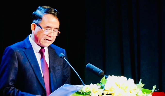 Phó Chủ tịch UBND TP Lê Khắc Nam phát biểu tại buổi lễ.