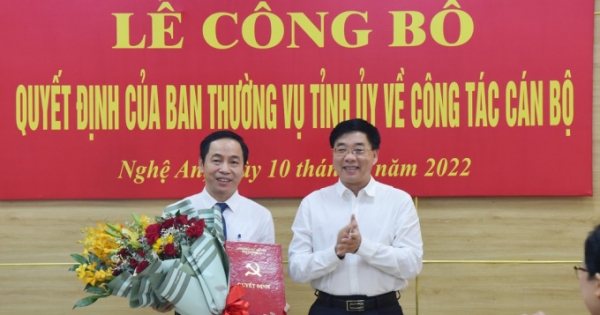 Đồng chí Lê Đình Lý giữ chức vụ Phó Trưởng ban Tổ chức Tỉnh ủy Nghệ An