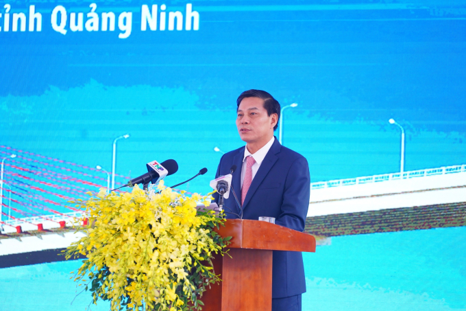 Chủ tịch UBND TP Hải Phòng Nguyễn Văn Tùng phát biểu tại buổi lễ.
