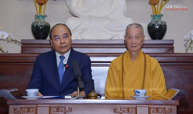 Phát biểu tại buổi thăm hỏi, Chủ tịch nước nhận định Đại lễ Phật đản ngày nay đã trở thành lễ hội văn hóa, tinh thần chung của xã hội