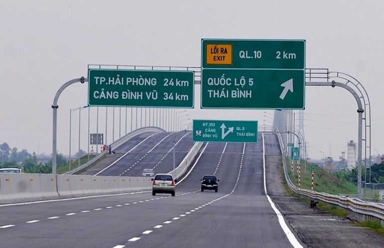 Tuyến Cao tốc Hà Nội - Hải Phòng. Ảnh: Vietnamnet