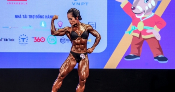 Đinh Kim Loan giành huy chương vàng bộ môn thể hình nữ Sea Games 31