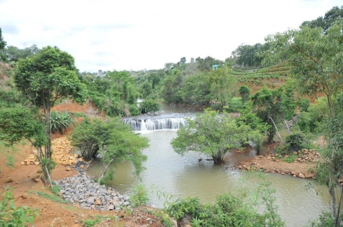 Khu vực thác Cá Sấu tại phường Nghĩa Tân, TP Gia Nghĩa, tỉnh Đắk Nông, nơi mà phóng viên Tuổi Trẻ phản ánh.
