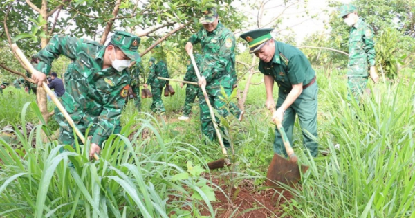 Bộ đội Biên phòng Đắk Nông phát động tết trồng cây "Đời đời nhớ ơn Bác Hồ"