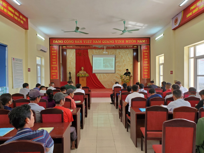 Quang cảnh Hội nghị tuyên truyền, phổ biến, giáo dục pháp luật (đợt 1) năm 2022 đến với đồng bào các xã biên giới trên địa bàn huyện Hải Hà, tỉnh Quảng Ninh. (Ảnh do Đồn Biên phòng Quảng Đức cung cấp)