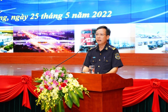 Ông Nguyễn Duy Ngọc, Cục trưởng Cục Hải quan Hải Phòng phát biểu tại Hội nghị.