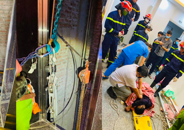 Hà Nội: Rơi tháng máy trong toà nhà 7 tầng khiến hai công nhân thiệt mạng