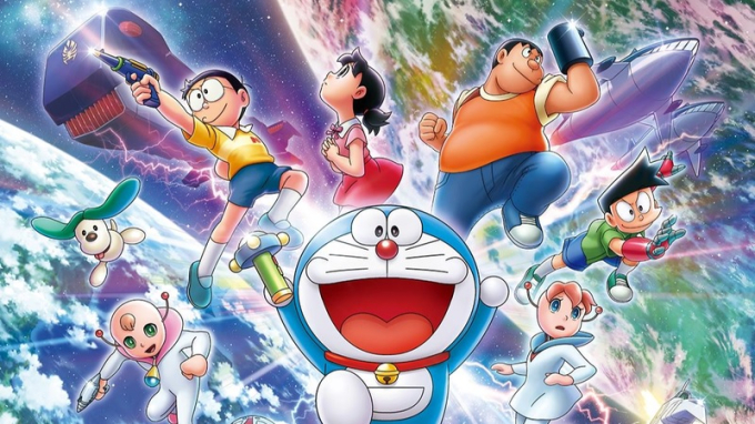 Phim “Doraemon: Nobita và cuộc chiến vũ trụ tí hon” 2021 thu hút khán giả. Ảnh: CGV.