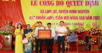 Nghệ An: Xã Long Xá đạt chuẩn Nông thôn mới nâng cao năm 2022