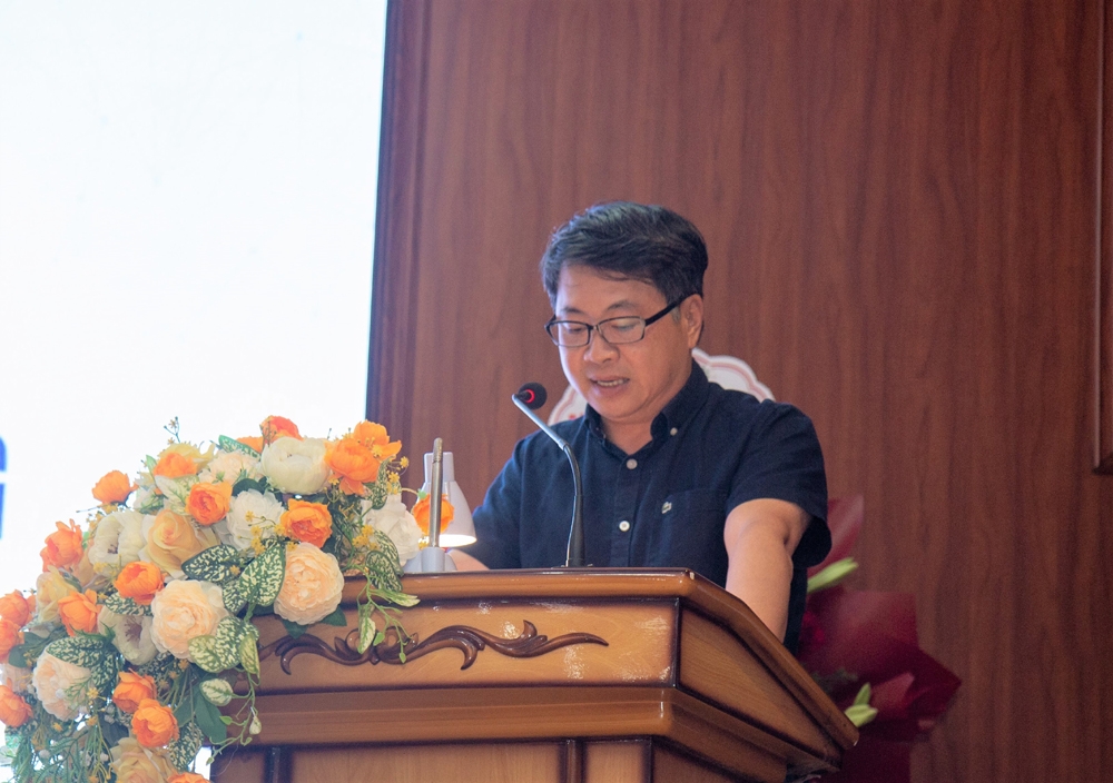 Ông Nguyễn Thành Hưng – Giám đốc Sở Xây dựng Hải Phòng phát biểu tại buổi lễ.