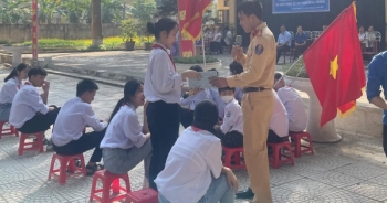 Thanh Hóa: Công an huyện Cẩm Thuỷ tuyên truyền phòng, chống đuối nước và an toàn giao thông