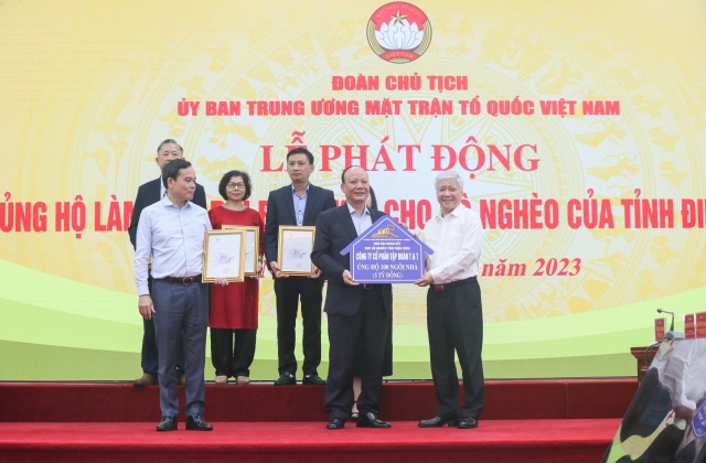 T&amp;amp;T Group ủng hộ 5 tỷ đồng hỗ trợ làm nhà cho người nghèo tỉnh Điện Biên