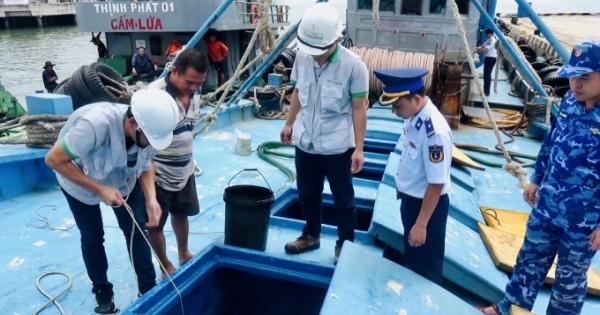 Bà Rịa - Vũng Tàu: Bắt giữ tàu vận chuyển trái phép 150 nghìn lít dầu