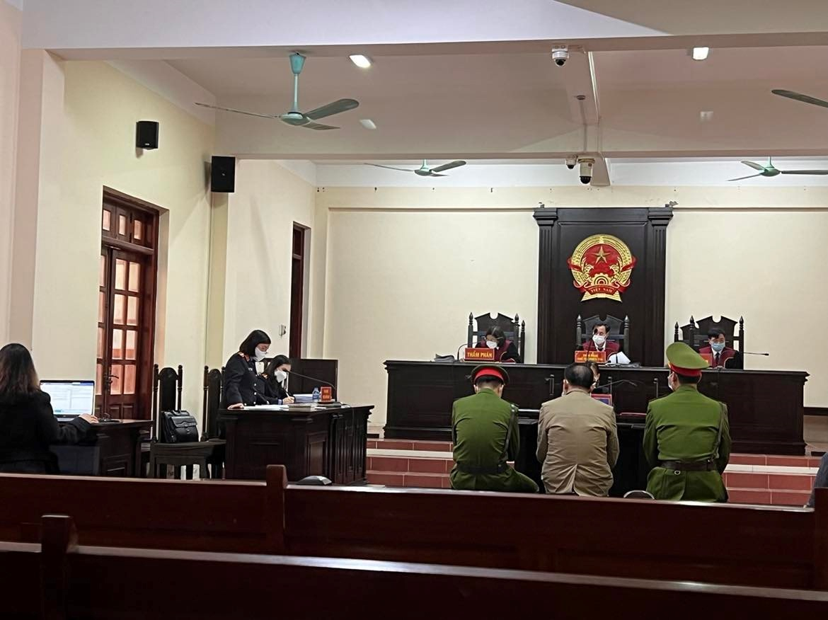 Quang cảnh một phiên tòa hình sự tại TAND tỉnh Vĩnh Phúc