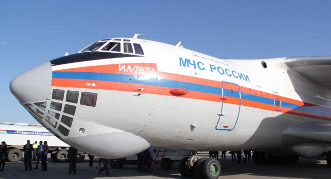 M&aacute;y bay vận tải qu&acirc;n sự IL-76. (Ảnh: Sputnik).
