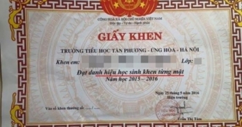 150 giấy khen ghi ‘Danh hiệu khen từng mặt’ đã bị thu hồi