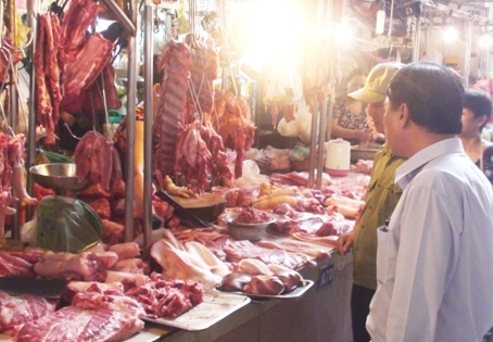 Thịt kém chất lượng vẫn xuất hiện tại các chợ