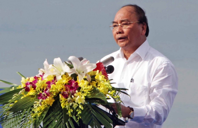 &nbsp;Thủ tướng Nguyễn Xu&acirc;n Ph&uacute;c ph&aacute;t biểu tại buổi lễ.