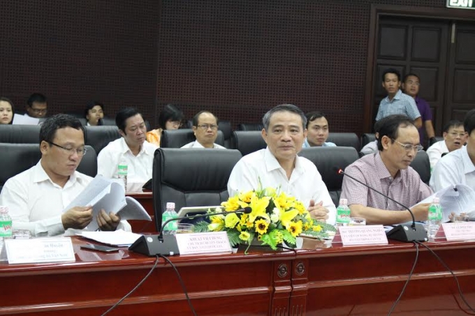 Bộ trưởng Bộ GTVT Trương Quang Nghĩa dẫn đầu đo&agrave;n c&ocirc;ng t&aacute;c l&agrave;m việc tại Đ&agrave; Nẵng.