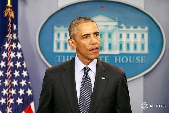 Tổng thống Obama ph&aacute;t biểu về vụ sả s&uacute;ng. (Ảnh: Reuters)