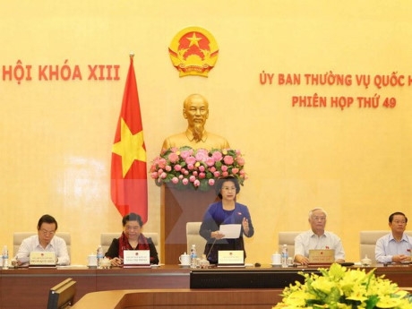 Chủ tịch Quốc hội Nguyễn Thị Kim Ng&acirc;n ph&aacute;t biểu khai mạc. (Ảnh: Phương Hoa/TTXVN)