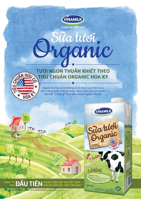 Vinamilk ti&ecirc;n phong thị trường thực phẩm organic cao cấp tại Việt Nam
