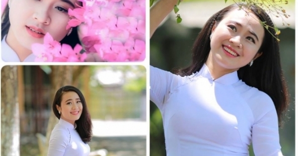 Vẻ đẹp thánh thiện của nữ sinh Đại học Hà Tĩnh “đốn tim” cư dân mạng