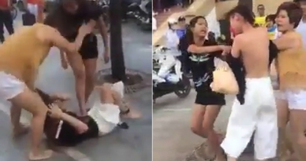Hà Nội: Đám đông bất lực chứng kiến đòn ghen kinh hoàng của 4 người phụ nữ