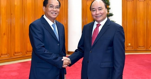 Thủ tướng Nguyễn Xuân Phúc tiếp Bộ trưởng Lào