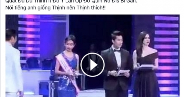 Clip: Hoa hậu Thu Vũ hỏi bằng tiếng Anh khiến cả sân khấu... đơ ra vì không hiểu nổi!