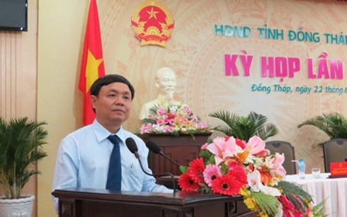 &Ocirc;ng Phan Văn Thắng được bầu l&agrave;m Chủ tịch HĐND tỉnh kh&oacute;a IX với 95,23% số phiếu (Ảnh: B&aacute;o Đồng Th&aacute;p).